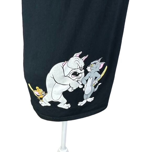 Tom and Jerry Graphic Tee T Shirt Sz Medium Black - Picture 3 of 4